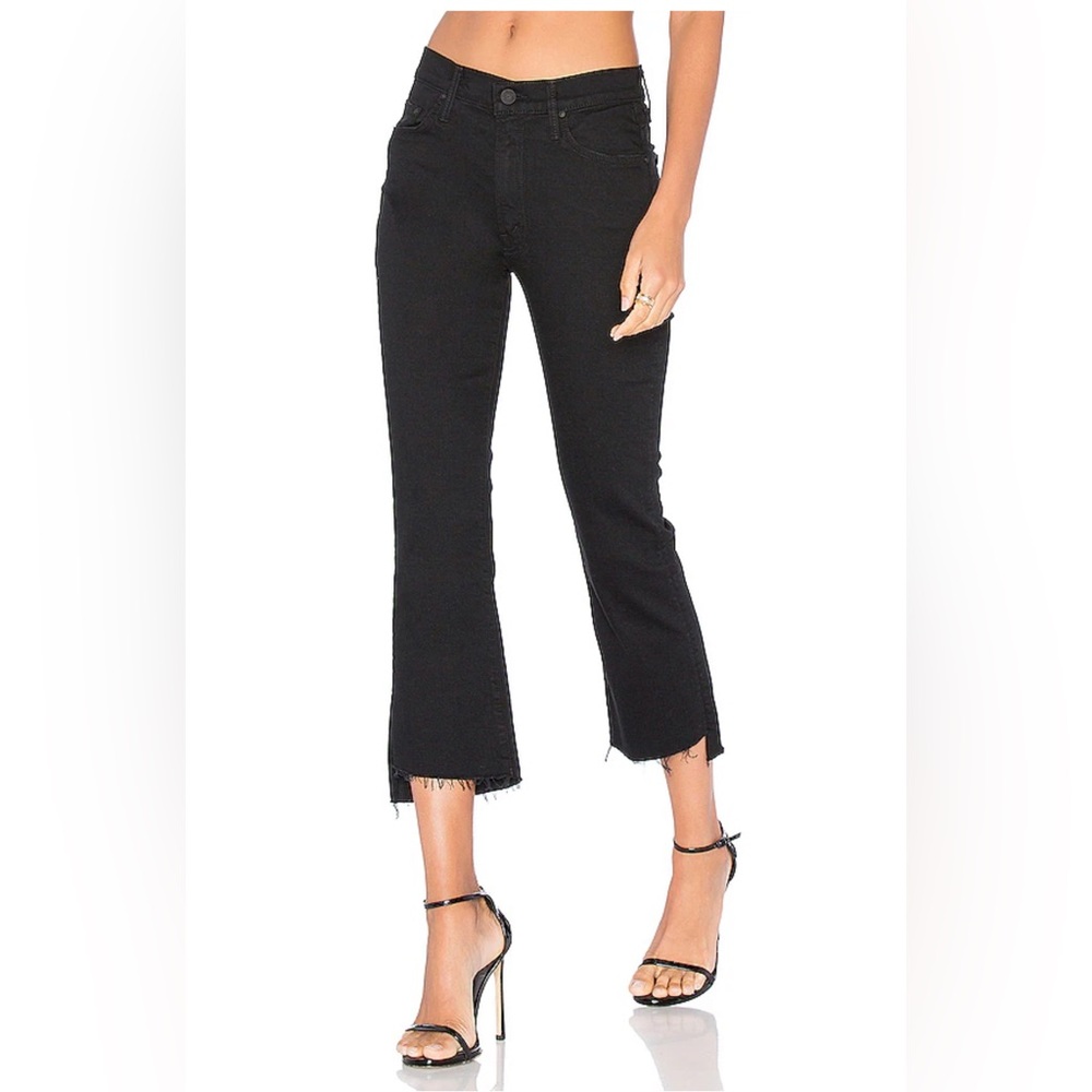 MOTHER Insider Crop Step Fray Jeans in Not Guilty - Size 24